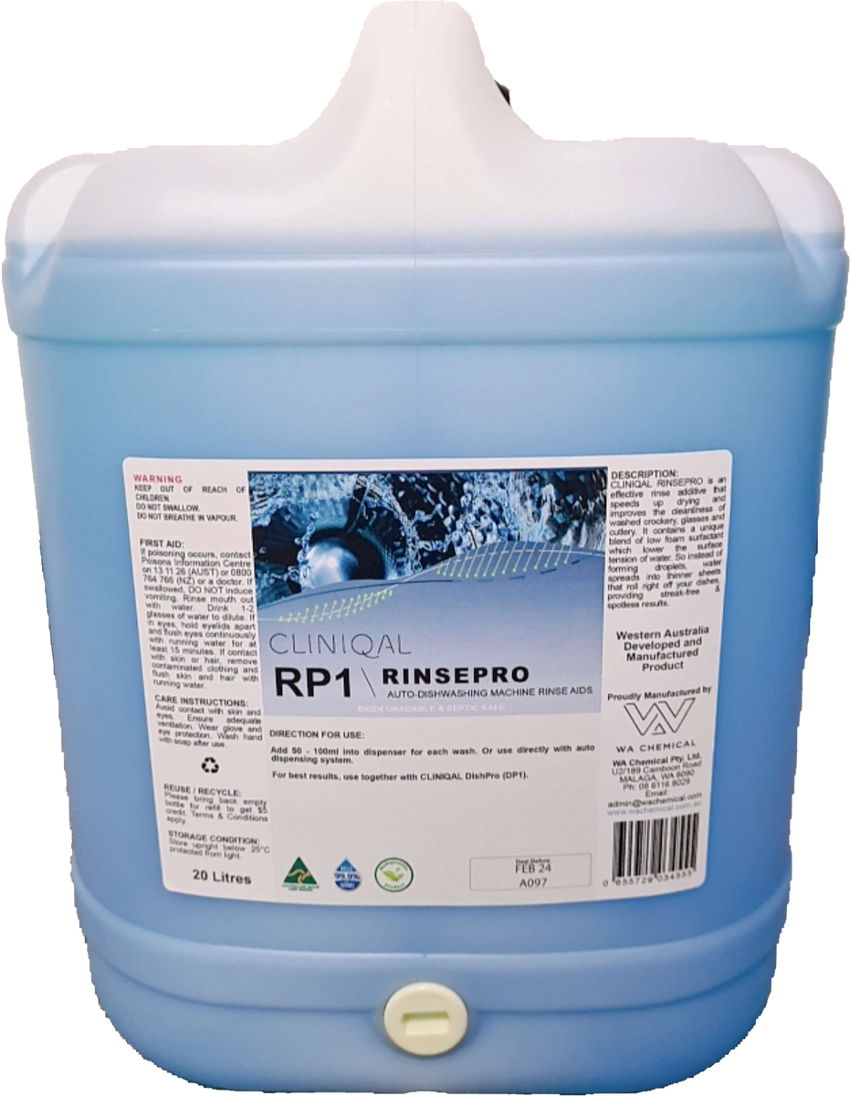 RinsePro RP1 Rinse Aid Commercial & Industrial Cleaning | WA Chemical ...